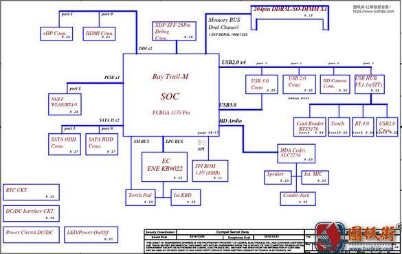 Dell 15 5551 LA-B912P r1.0戴尔笔记本电路图纸下载