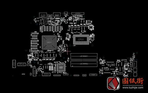 Dell Alienware 15 R3/17 R4 Compal LA-D752P外星人笔记本点位图CAD