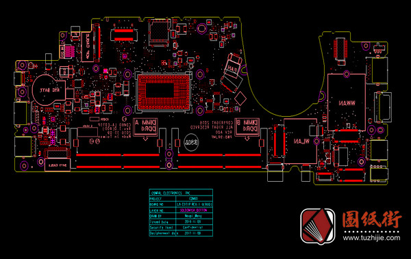 Dell 5280 LA-E071P CDM60 Rev 1.0戴尔笔记本点位图