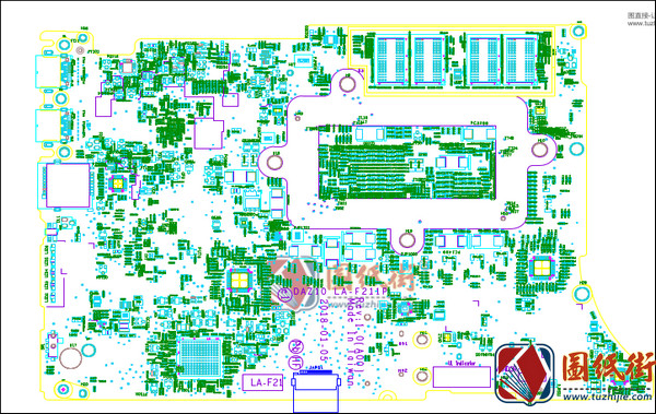 Dell XPS 15 9575 DAZ10 LA-F211P Rev1.0(A00)戴尔笔记本点位图PDF