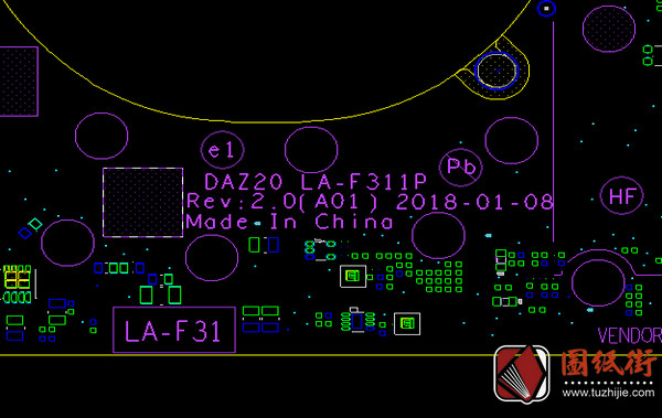 Dell 7290 LA-F311P DAZ20_DAZ30 Rev 2.0(A01) 戴尔笔记本点位图