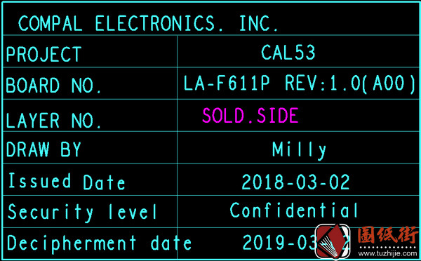 DELL G3 LA-F611P REV 1.0戴尔笔记本点位图