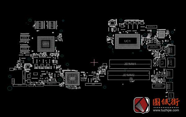 Dell G3 3579 CAL53 LA-F611P点位图.cad