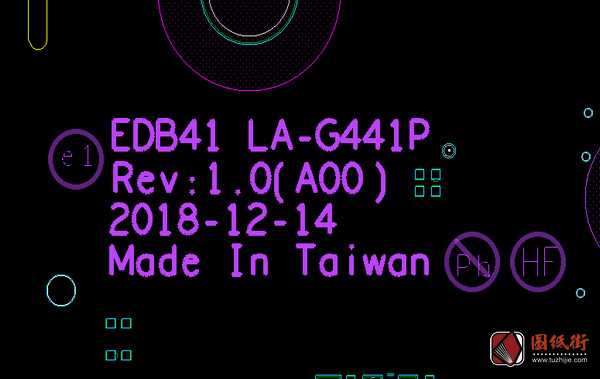 Dell 7400 LA-G441P EDB41 Rev 1.0(A00)戴尔笔记本点位图