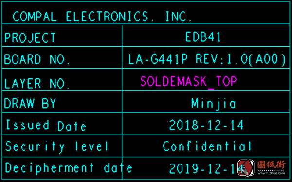 Dell 7400 LA-G441P EDB41 Rev 1.0(A00)戴尔笔记本点位图