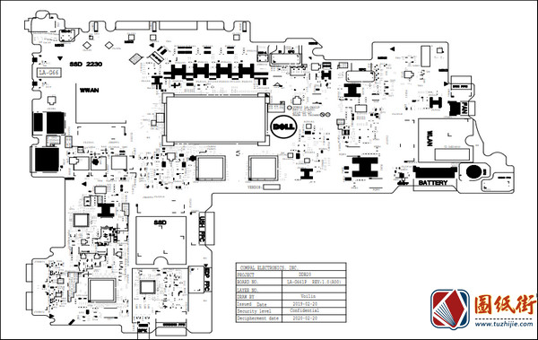 Dell 7200 LA-G661P  REV 1.0 (A00)戴尔笔记本点位图PDF