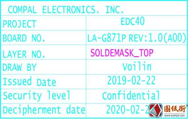 Dell 7300 7400 EDC40 LA-G871P Rev: 1.0(A00) 戴尔笔记本点位图CAD+PDF
