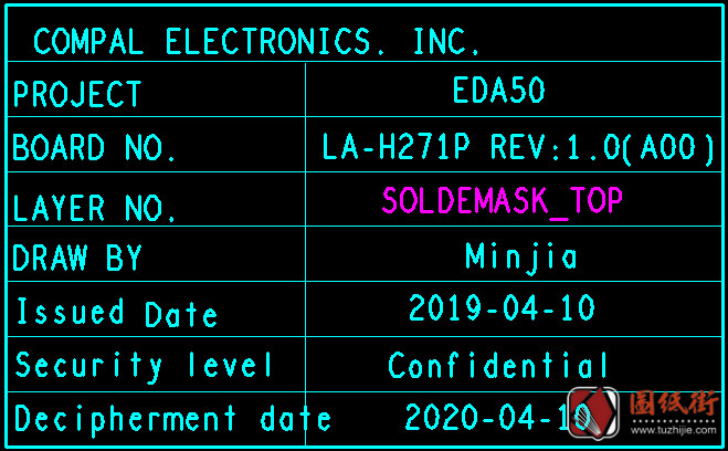 Dell 7540 EDA50 LA-H271P Rev1.0(A00)戴尔笔记本点位图下载