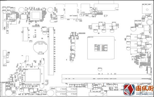 Gigabyte GA-B150M-D3VX-SI Rev1.0 1.1技嘉主板点位图PDF