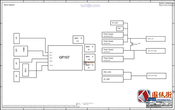 GALAX GTX 1050 Ti P75D Rev V10 影驰显卡图纸