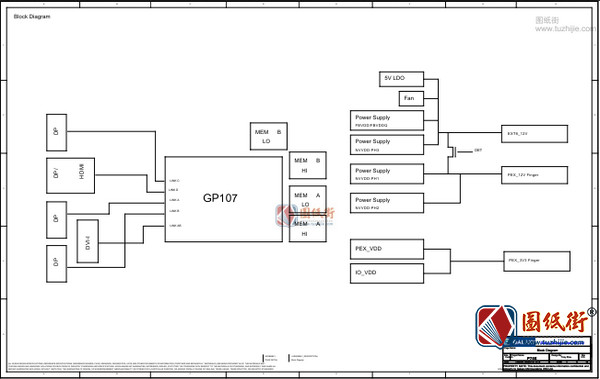 GALAX GTX 1050 Ti P75D Rev V10 影驰显卡图纸