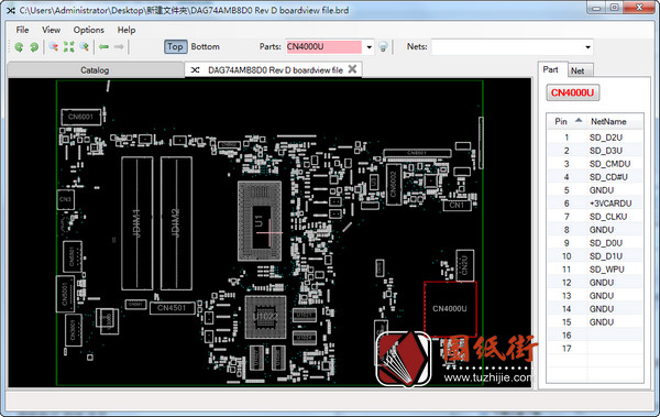 Hp 15-cc050wm DAG74AMB8D0 Quanta G74A REV D惠普笔记本点位图