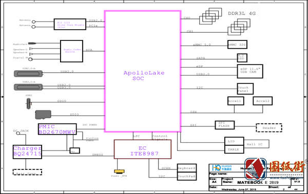 Huawei Matebook E 2019 Rev V1.0华为笔记本图纸