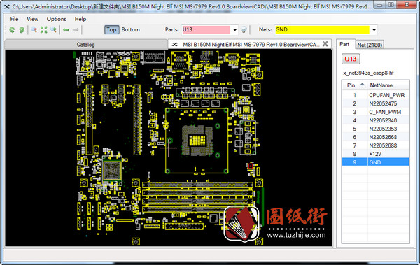 MSI B150M Night Elf MS-7979 Rev1.0微星主板点位图