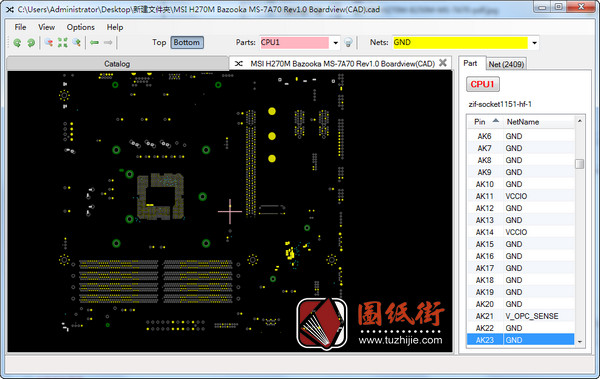 MSI H270M B250M BAZOOKA PRO-VDH MS-7A70 REV 1.0微星主板点位图
