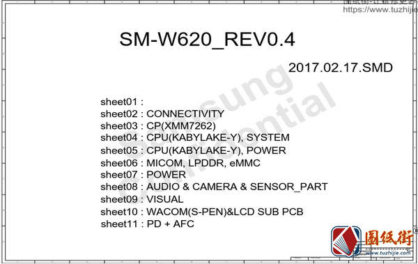 SM-W620_WIFI REV0.4三星笔记本主板图纸+点位图PDF