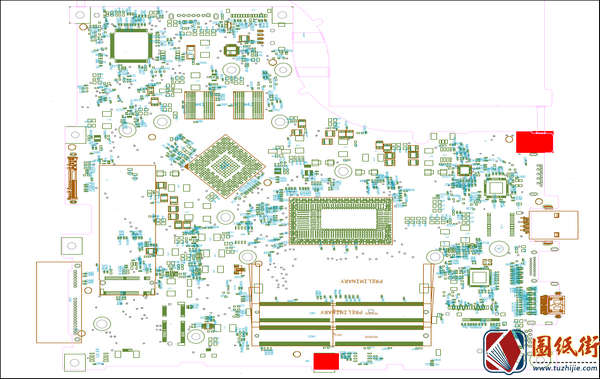 清华同方超锐T45 NTSN1423笔记本电脑主板点位图CAD+PDF