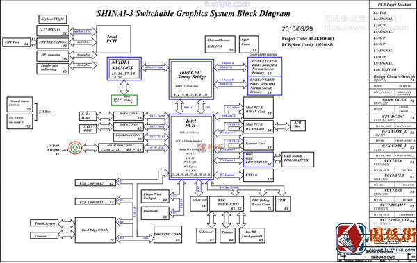 Thinkpad T420S LSN-3 SWG MB H0226-2 REV SB联想笔记本图纸