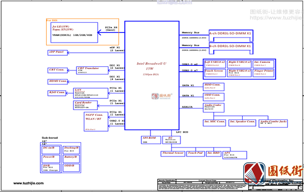 Lenovo B50-70 ZIWE1 ZIWB2 ZIWB3 (Compal LA-B092P) Rev: 1.0联想笔记本图纸