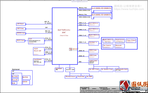 Lenovo B50-30 LA-B102P ZIWB0_ZIWB1_ZIWE0 R1.0联想笔记本电路图