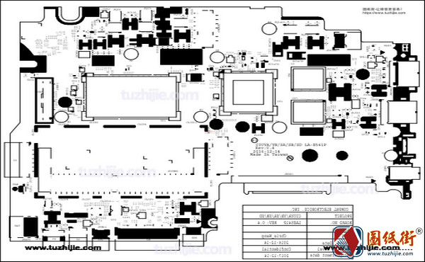 Lenovo 320S LA-E541P Rev 0.4 2A笔记本位号图