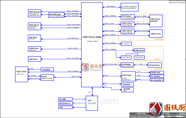 Lenovo S340 EL432_EL532 LA-H131P Rev 0.4联想笔记本图纸