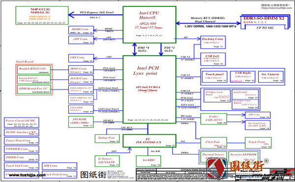 ThinkPad E540 AILE2 NM-A161 r0.1联想笔记本电路图