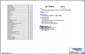 Foxconn B75M01 Rev A富士康电脑主板图纸