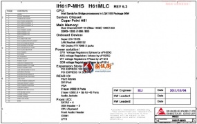 BIOSTAR H61LMC IH61P-MHS REV 6.3映泰电脑主板线路图