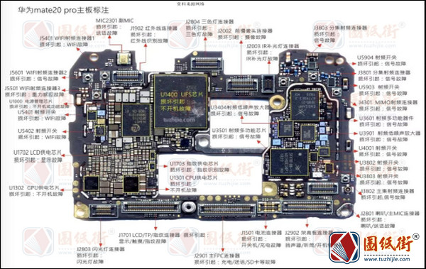 荣耀20主板图纸详解图片