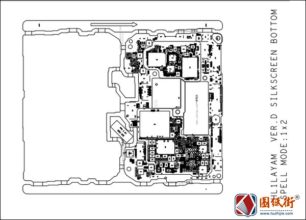 华为Mate20Pro HL1LAYAM手机图纸--主板元件位号图