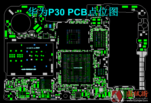 华为 P30 手机点位图 PCB格式