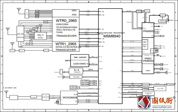 OPPO A57 2BC051-SA手机电路原理图纸