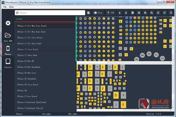 最新版phoneboard v1.9.0手机维修点位图软件