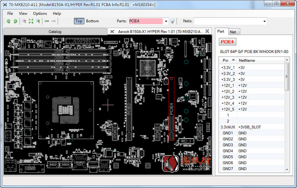 Asrock B150A-X1 HYPER Rev 1.01 (70-MXB210-A11) 华擎点位图