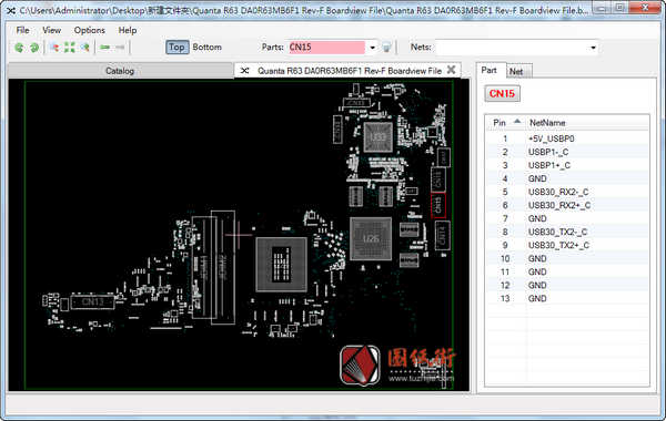 惠普HP 15 Quanta R63 DA0R63MB6F1 Rev-F笔记本点位图