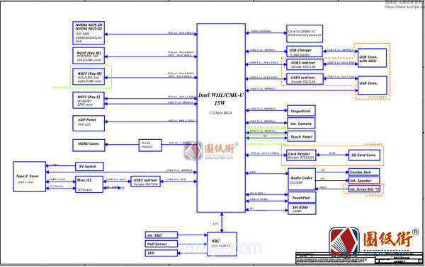 Lenovo FLEX 14 LA-H081P Rev 0.3笔记本主板图纸