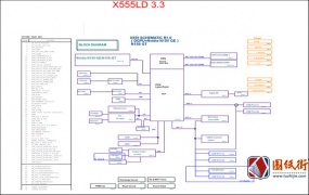 ASUS X555LD REV3.3华硕笔记本主板线路图