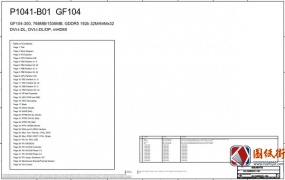 Gigabyte GV-N560OC-1GI P1041-B01 GF104 Rev1.0技嘉显卡电路图