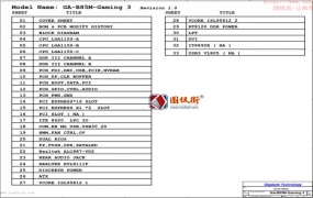 GA-B85M-Gaming 3 REV1.0 技嘉主板电路图