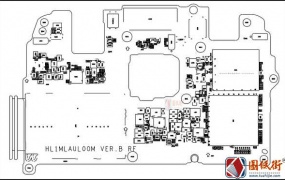 华为麦芒5 MLA-UL00(TL00) HL1MLAUL00M VER.B主板元件位号图