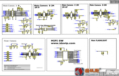 红米Note8 (ginkgo) LLDM516 电路原理图纸+主板元件位号图