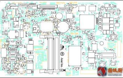Acer AZC-610 13038 Rev 1主板元件位号图