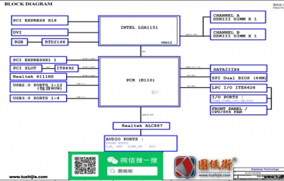 GA-H110M-S2PV DDR3 R1.01技嘉主板电路图纸