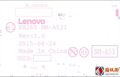 ThinkPad X260 LCFC NM-A531 Rev 0.1联想笔记本点位图PDF