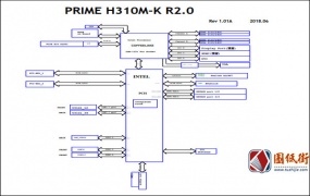 ASUS PRIME H310M-K R2.0 Rev 1.01A华硕电脑电路原理图纸