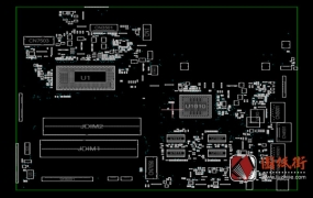 HP 14g-br002TU DA00P1MB6D0 Quanta 0P1B-MB惠普笔记本电脑主板点位图