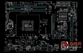 ASUS B75M-A REV 1.01华硕电脑主板点位图下载