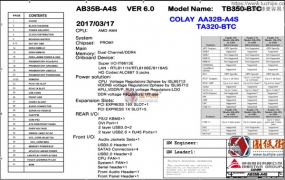 Biostar TB350-BTC AB35B-A4S REV6.0映泰电脑主板电路原理图