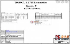 Lenovo IdeaPad 720-15IKBR Wistron Bohol LB720 LB721 16877-1联想笔记本电脑主板+小板维修图纸